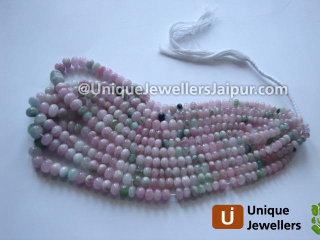 Multi Turmuline Plain Roundelle Beads